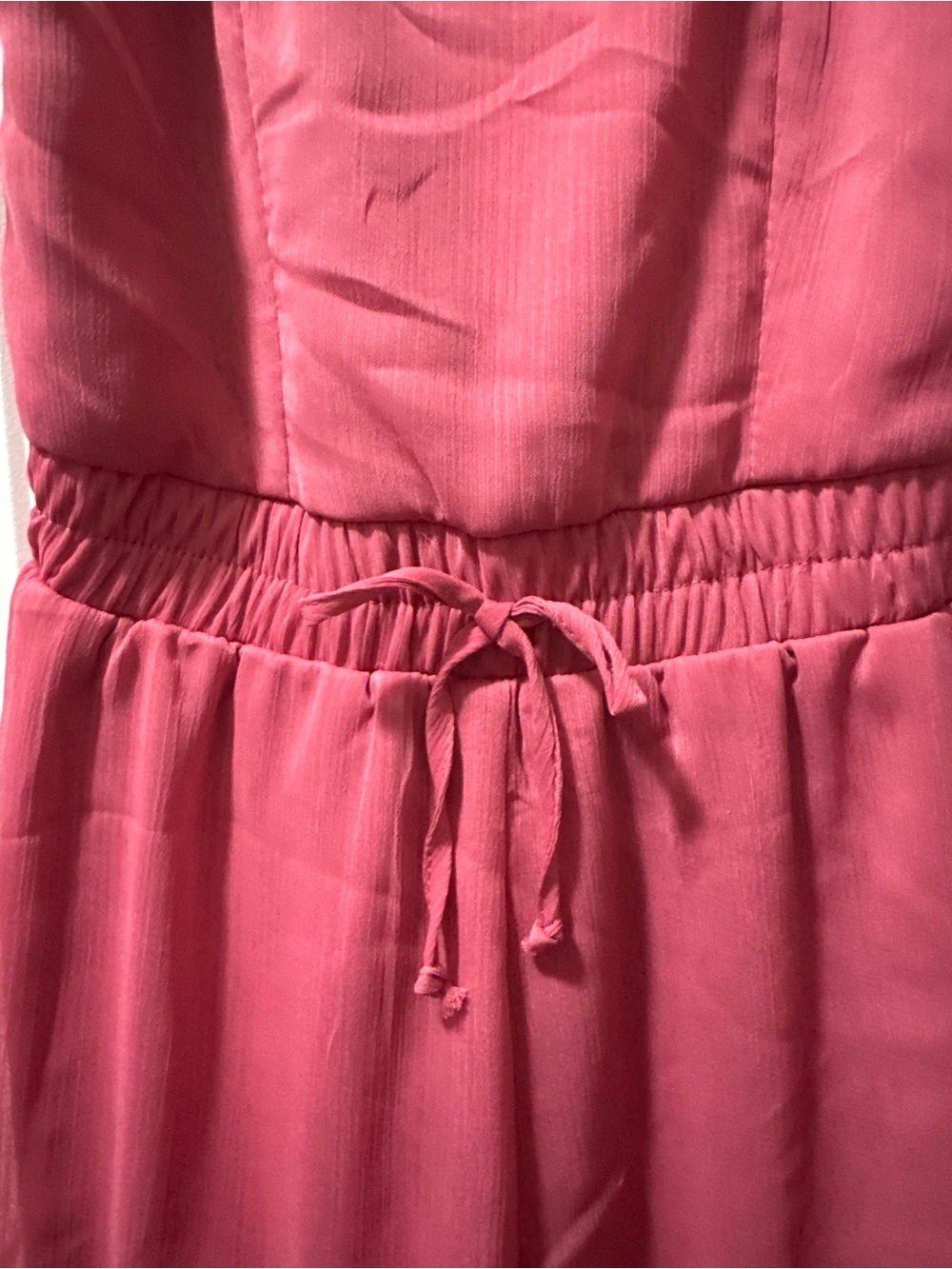 Francesca's Collections Pink Ruffled Strap Top - Picture 2 of 7
